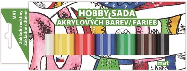 Sada akrylových barev 7 x 15 g, MAT