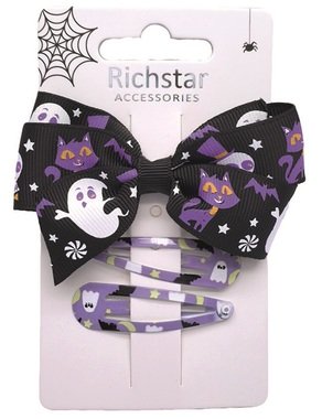 Sponky do vlasů Halloween fialová sada 3 ks