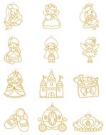 6412 Barvy na sklo sada 10 barev 10,5 ml + 12 sklíček -2