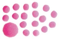 Bambulky 2,5 cm, 18 ks - 5. RŮŽOVÉ