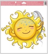 Okenní fólie – Sluníčko se sprchou