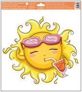 Okenní fólie – Sluníčko s limonádou