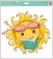Okenní fólie – Sluníčko s knihou