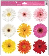 Okenní fólie – Velké květy červené