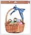Okenní fólie – Košík s modrou mašlí