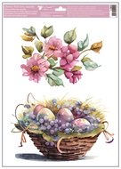 Okenní fólie – Košík s vajíčky a bobulemi