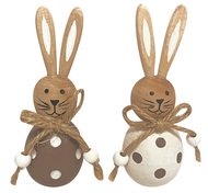 7613 Zaj&iacute;ček dřevěn&yacute; hnědob&iacute;l&yacute; na postaven&iacute; 3,5 x 9,5 cm-1