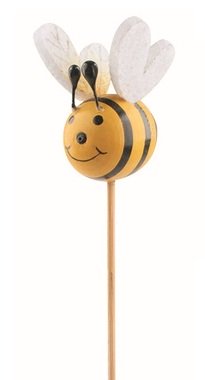 Včela dřevěná 3 x 3,5 x 3,5 cm + špejle