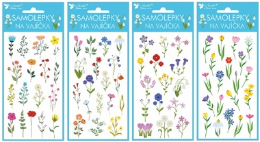 Samolepky na vajíčka Louka 8 x 14,5 cm