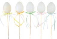 Vajíčko plastové k nazdobení zápich 6cm + špejle