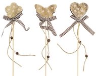 8738 Dekorace dřevěná 8 cm + špejle-1 8738 Dekorace dřevěná 8 cm + špejle-1