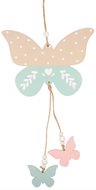 8762 Motýlek dřevěný k zavěšení 28 cm -1