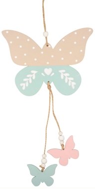 Motýlek dřevěný k zavěšení 16 x 30 x 0,5 cm 