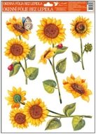 Okenní fólie – Slunečnice s beruškami