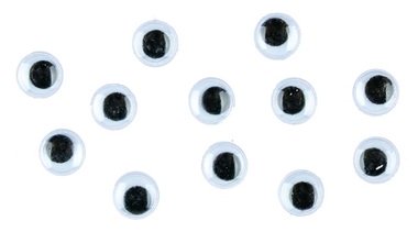 Pohyblivé oči 7 mm, 12 ks v balení