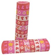 Serpentýna papírová se srdíčky, 14 mm × 4 m, proužky v roli