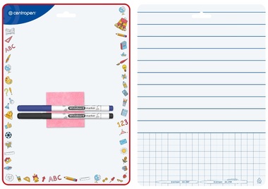 Školní tabulka oboustranně stíratelná A4 linky a čtverečky