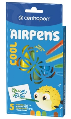 Foukací fixy na papír AIR PENS, syté barvy 5 ks 