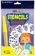Šablony A5 8 ks Květiny CENTROPEN