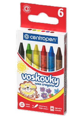 Voskovky 6 ks Centropen, vypratelné