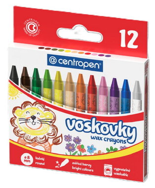 Voskovky 12 ks Centropen, vypratelné
