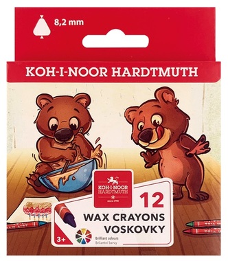 Trojhranné voskovky 12 ks KOH-I-NOOR